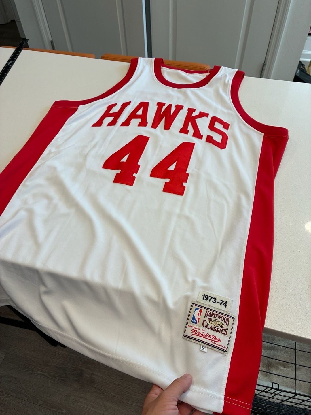 Mitchell & Ness Atlanta Hawks 1973-74 Pistol Pete Maravich Jersey Size 56 3