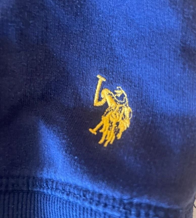 U.S. Polo Assn. Crewneck Sweatshirt Size L 10-12 Navy Blue USPA 1890 3