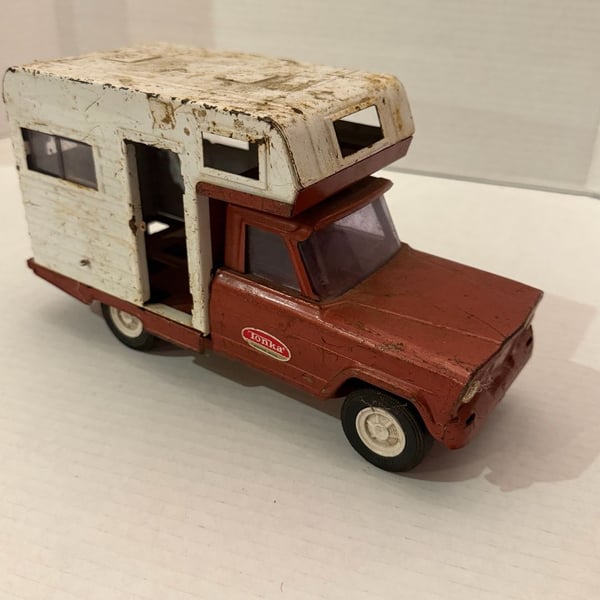 Vintage Tonka Camper Pressed Steel Toy Truck