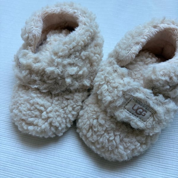 Ugg Bixbee Baby Booties Cream Fleece