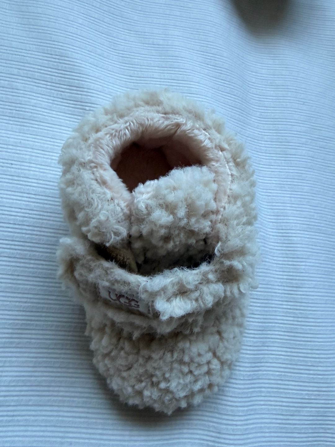 Ugg Bixbee Baby Booties Cream Fleece 5