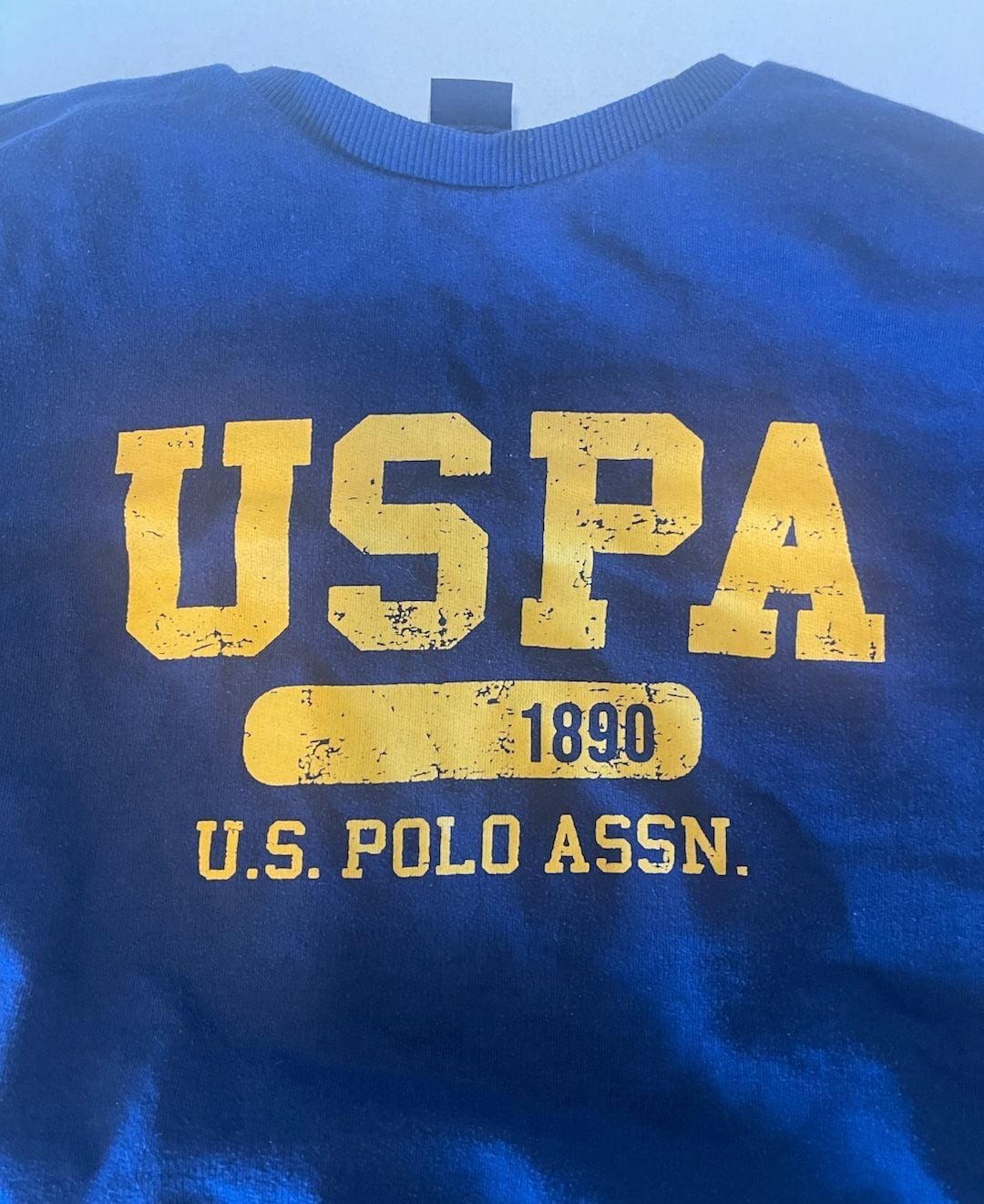 U.S. Polo Assn. Crewneck Sweatshirt Size L 10-12 Navy Blue USPA 1890 4