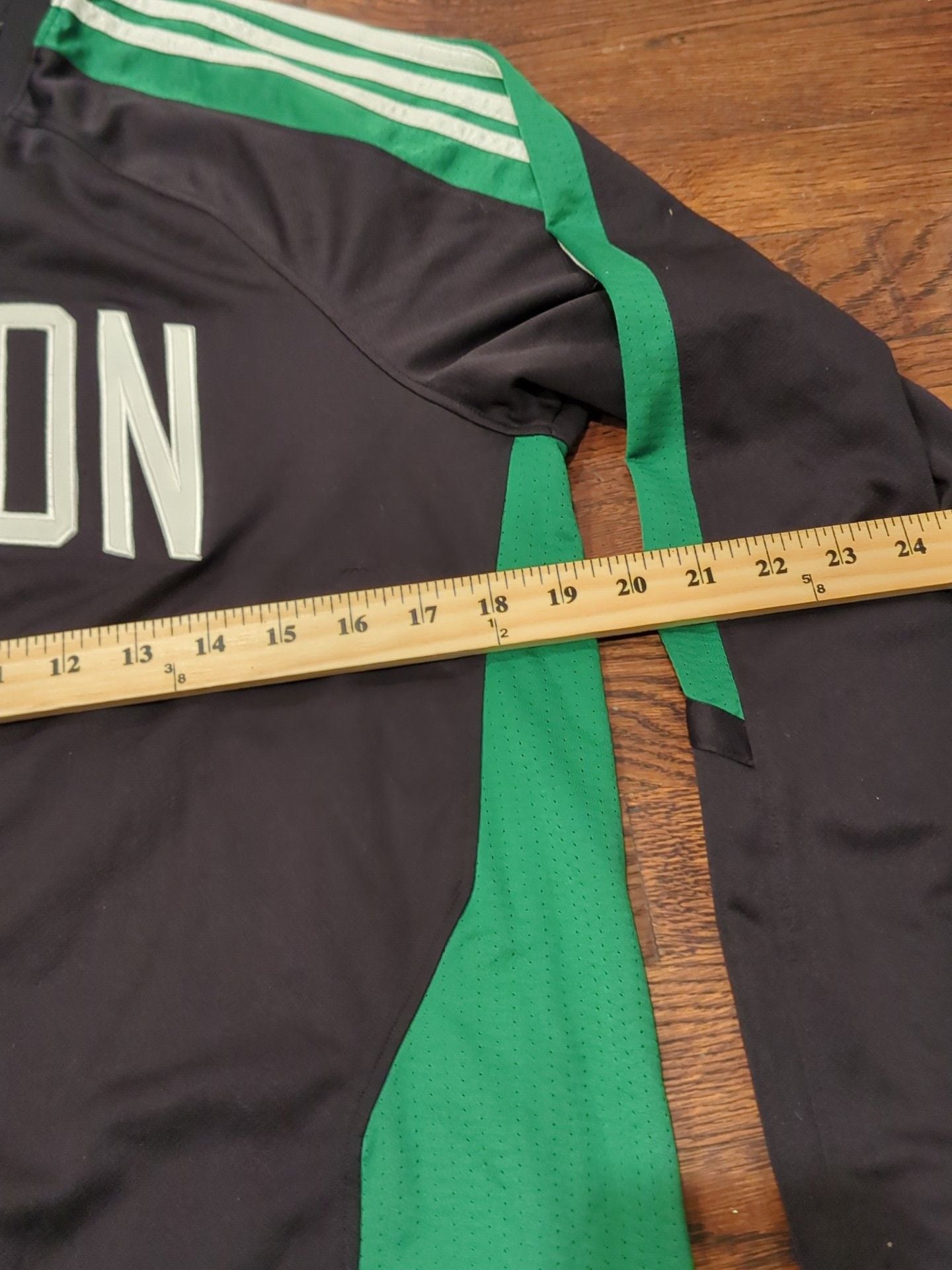 Adidas Boston Celtics Long Sleeve Shooting Jersey Size L Black Green 6