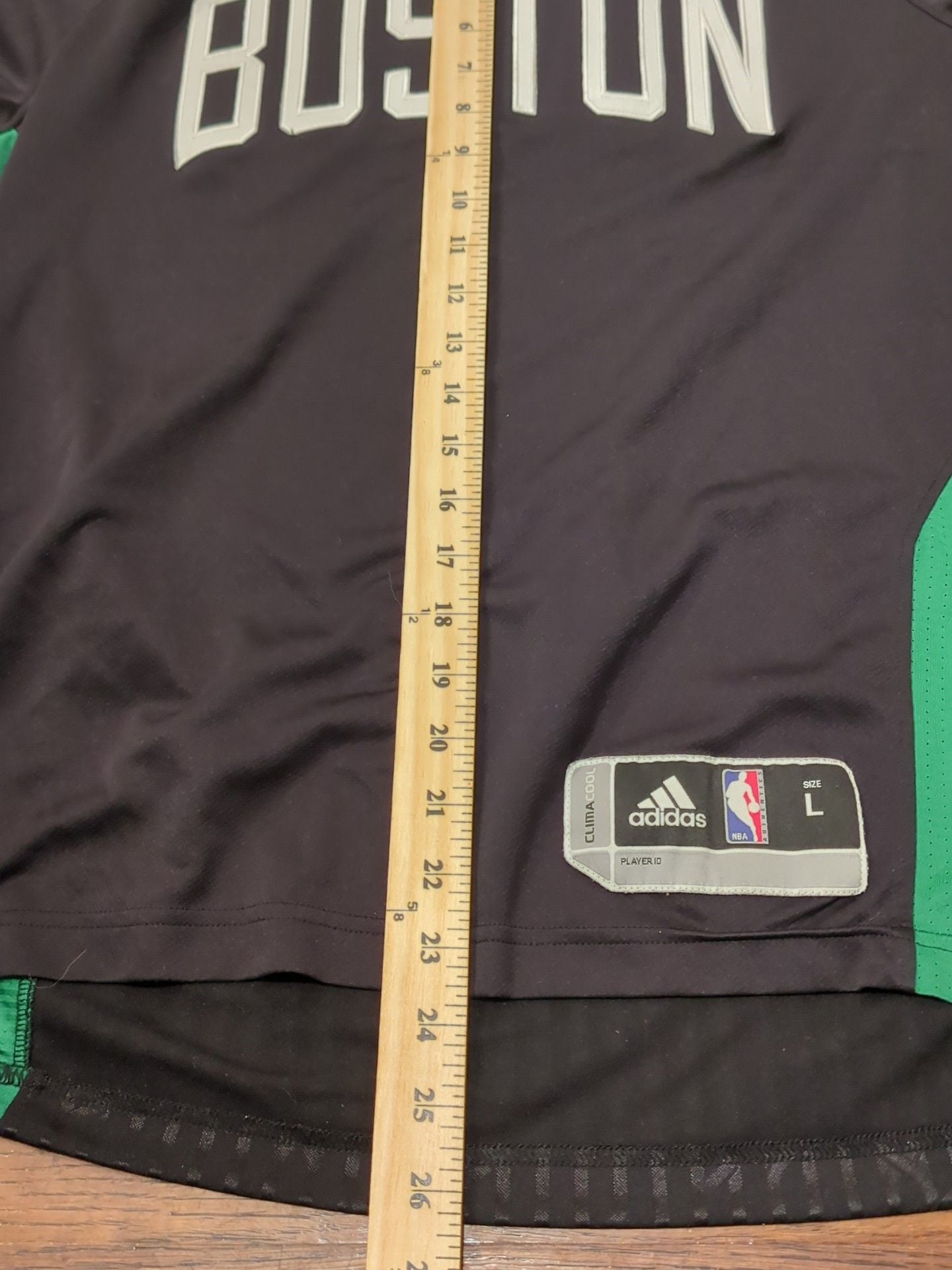Adidas Boston Celtics Long Sleeve Shooting Jersey Size L Black Green 7