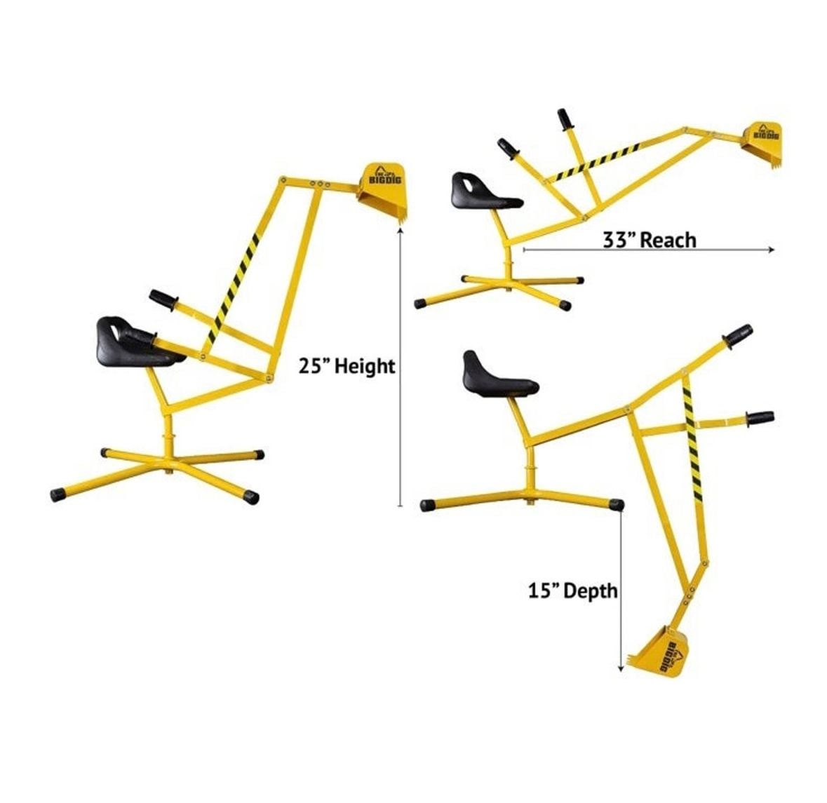 The Big Dig Sandbox Digger Excavator Crane Toy With Base 5