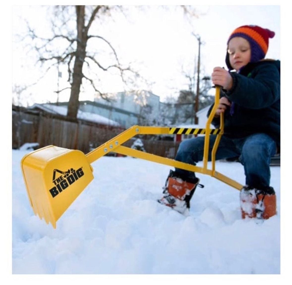 The Big Dig Sandbox Digger Excavator Crane Toy With Base 6