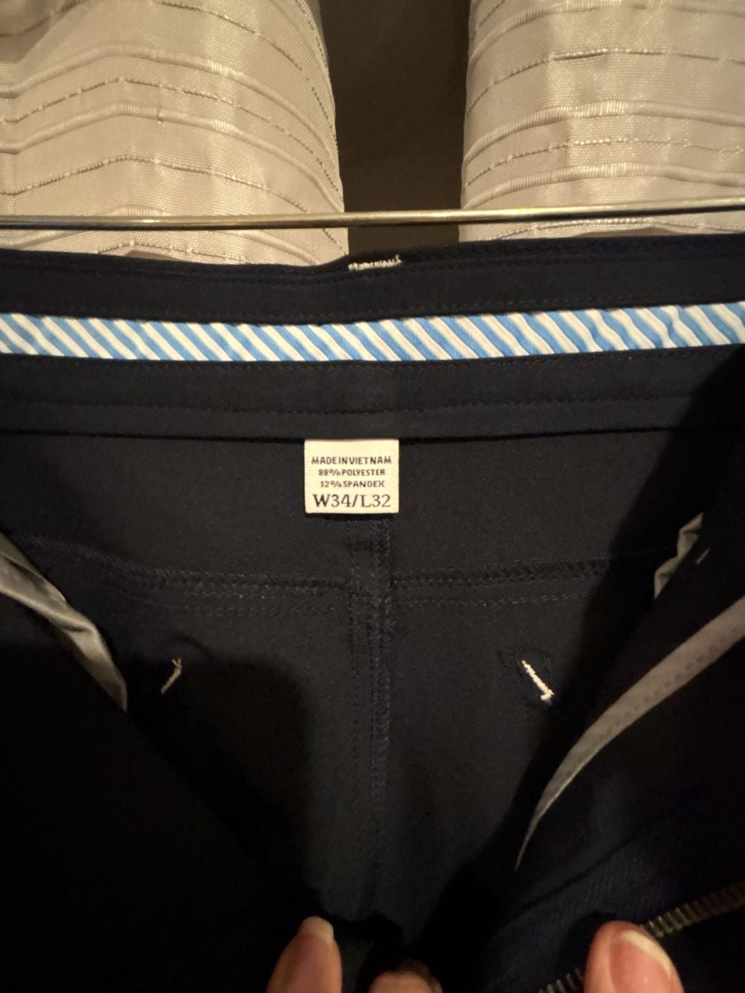 FootJoy Golf Pants Size W34/L32 Navy Stretch Performance 4
