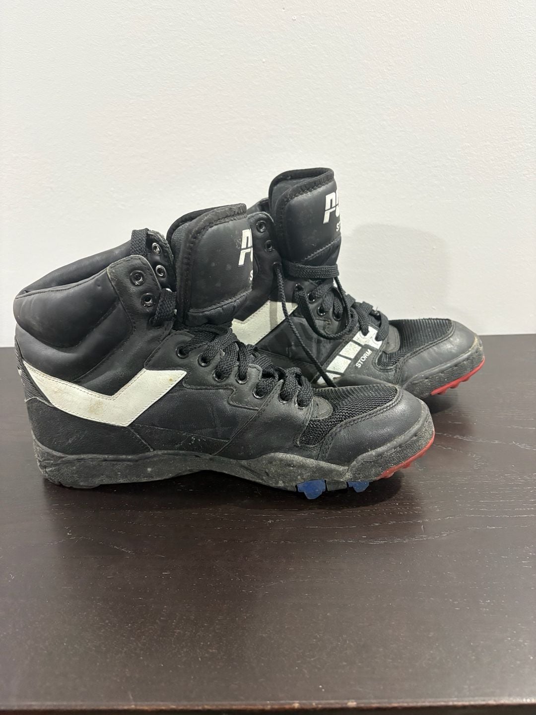 Pony Storm Size 9 Black High Top Sneakers 5