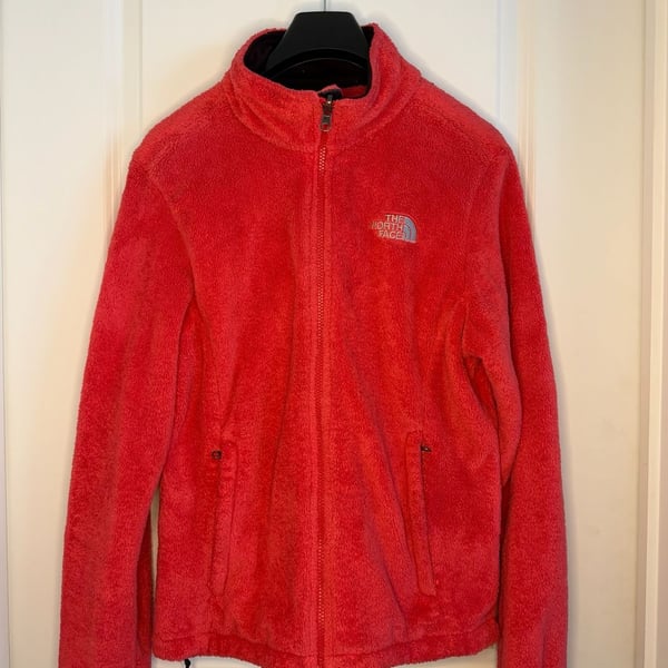 The North Face Osito 2 Fleece Jacket Size M Pink Red Full Zip