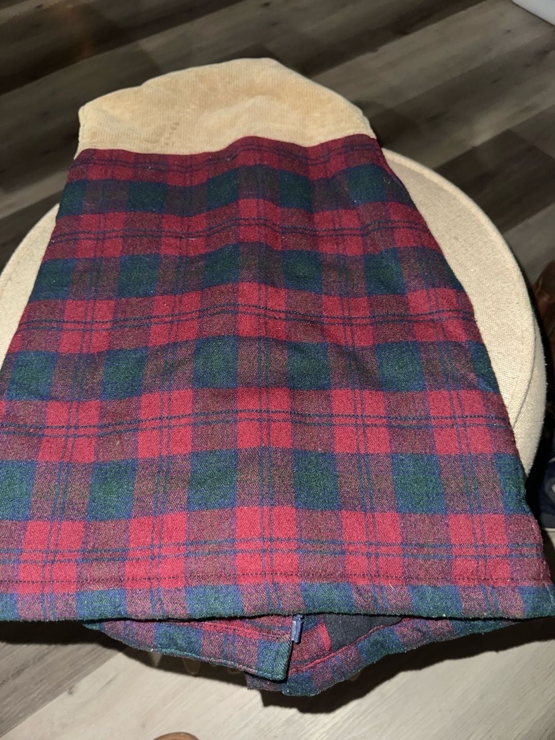 Kapital K Vest Size 6 boys Red Plaid Sherpa Fleece Lined 3