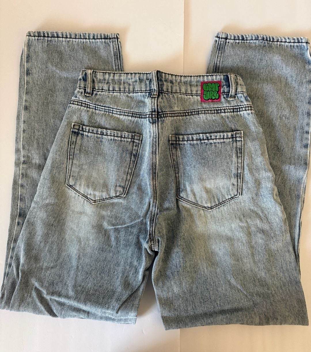 Empyre Tori Jeans Size 2 Light Wash Distressed Denim Skater 3