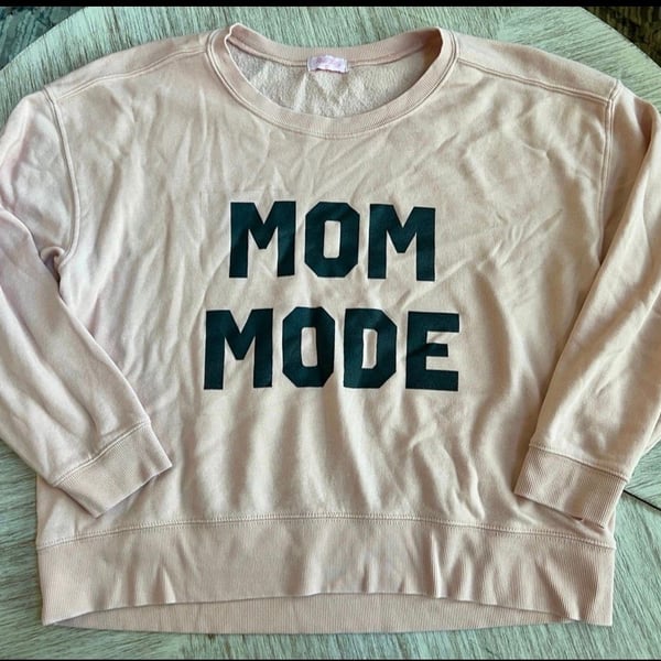 Pink Lily Mom Mode Sweatshirt Size Small Pink Crewneck