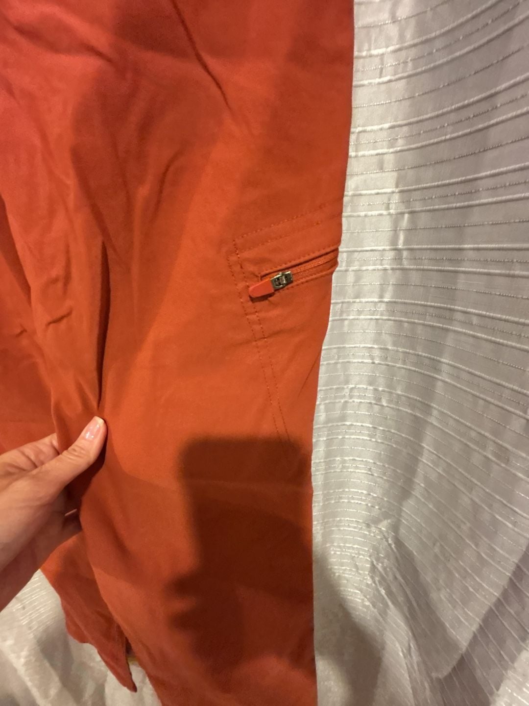 Eddie Bauer First Ascent Guide Pro Pants Size 4 Rust Orange Hiking Technical 8