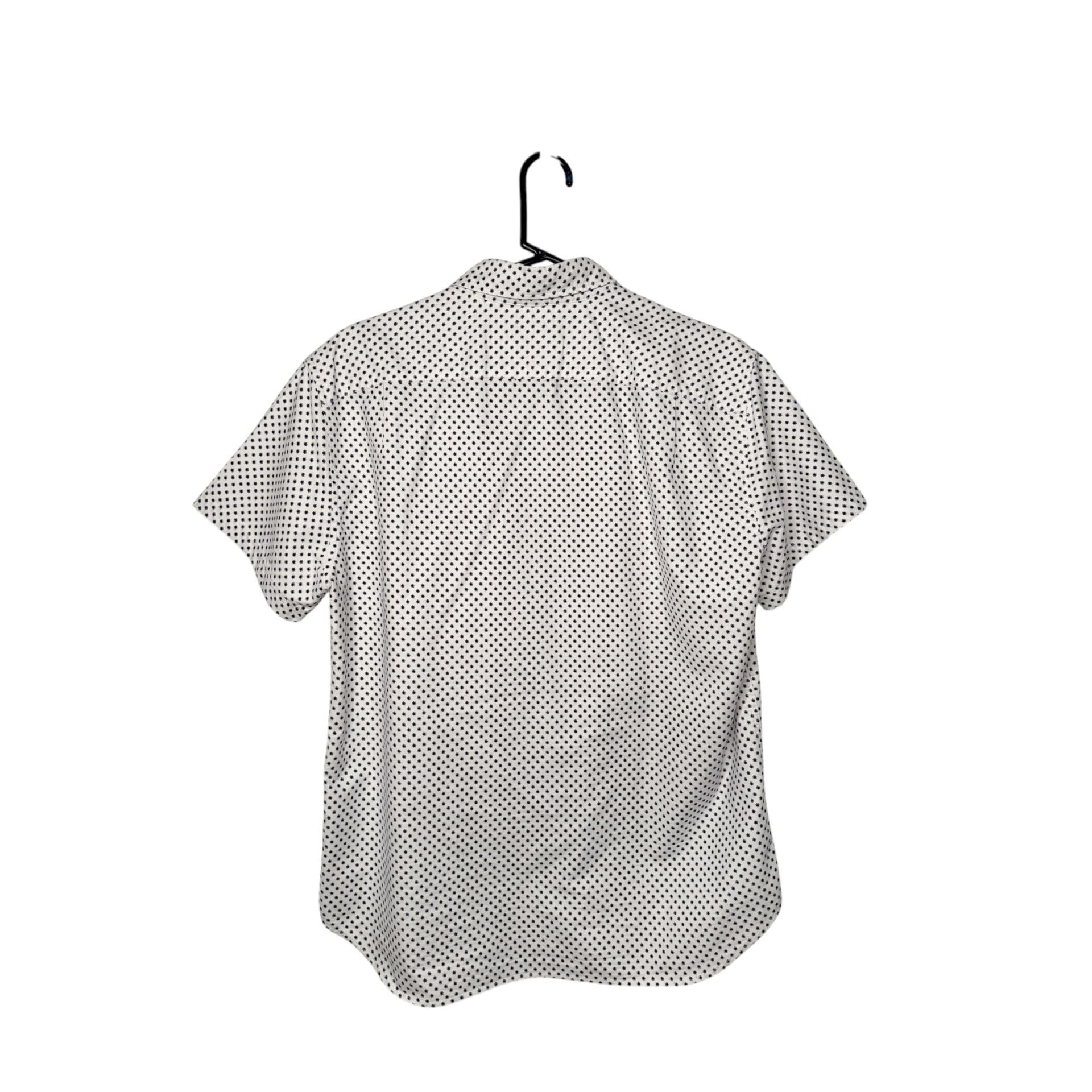J.Crew Oxford Slim Short Sleeve Button Down Shirt Size L White 3