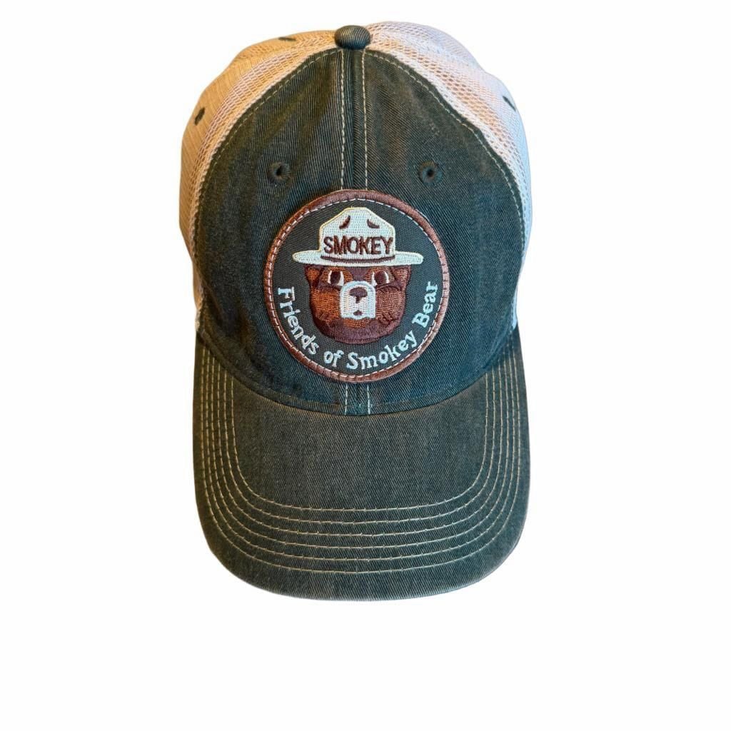Smokey Bear Friends Of Smokey Bear Mesh Trucker Hat Green 2