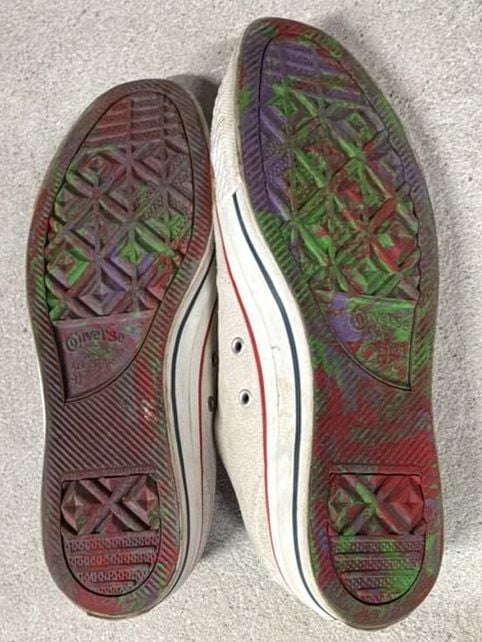 Converse Chuck Taylor All Star Size 9.5 White Suede Tie-Dye Sneakers 4
