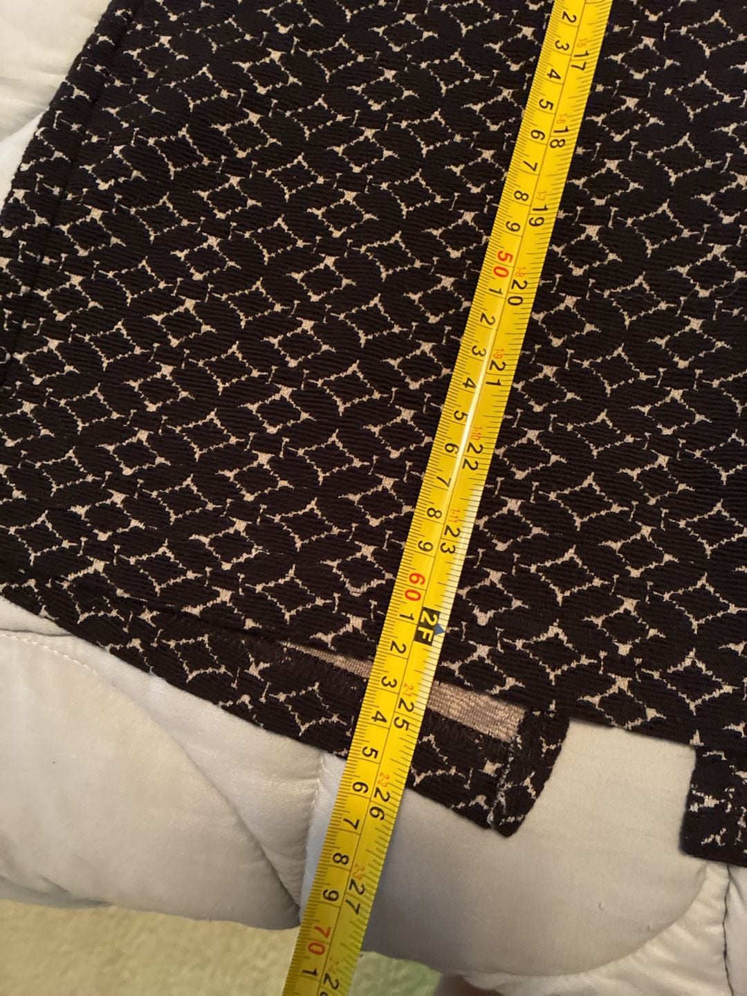 Maeve Pencil Skirt Size L Black Diamond Geometric Knit A810 7