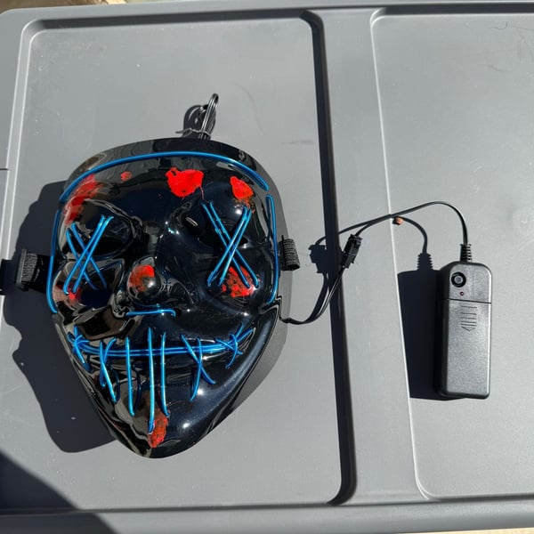 Unbranded LED Light Up Purge Mask Blue