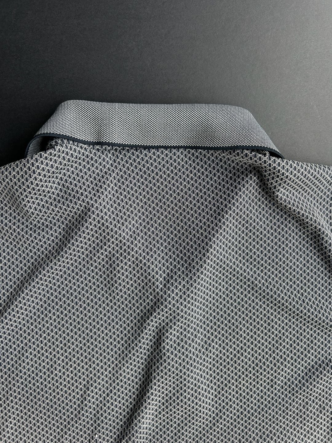 Perry Ellis Polo Shirt Size M Blue Geometric 9