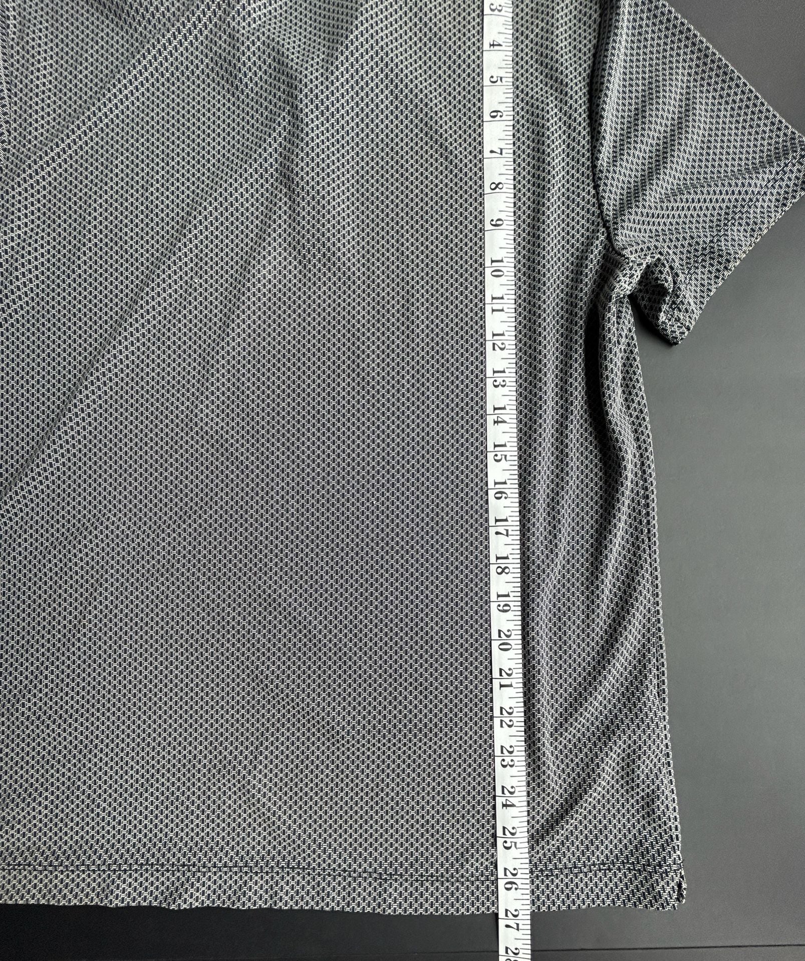 Perry Ellis Polo Shirt Size M Blue Geometric 10