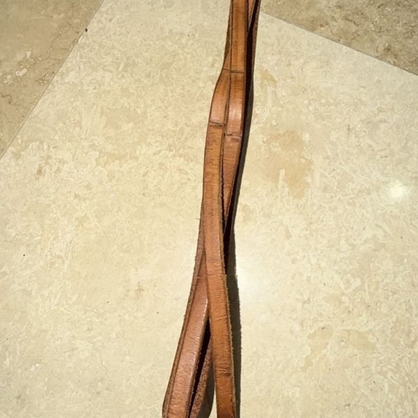 Equestrian Leather Training Fork 21.5" Brown Horse Tack Attachment