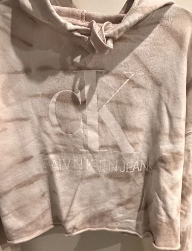 Calvin Klein Jeans Cropped Hoodie Tie Dye 4