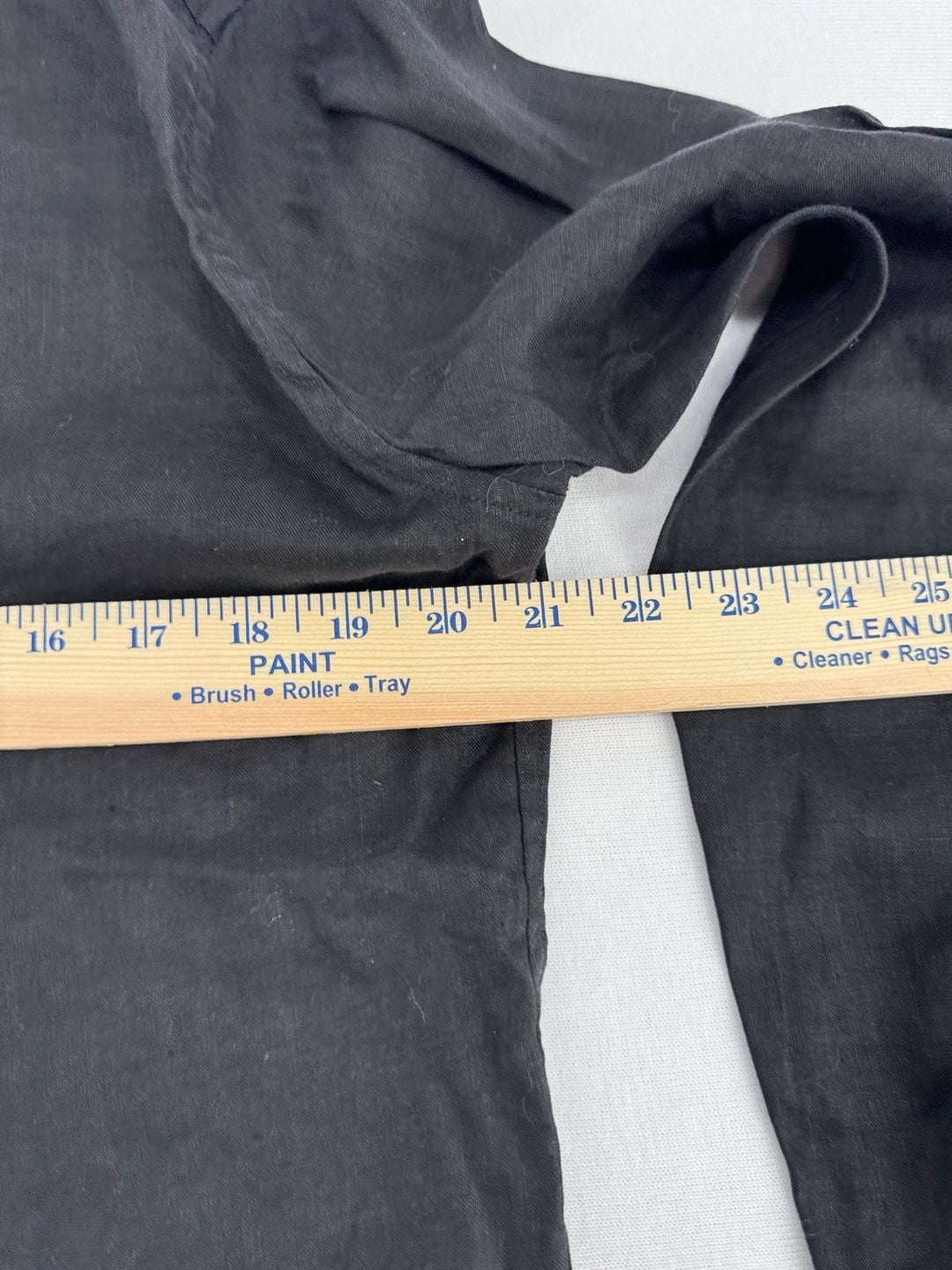 Vince Classic Fit Shirt Size S Black Linen Long Sleeve Button Down 9