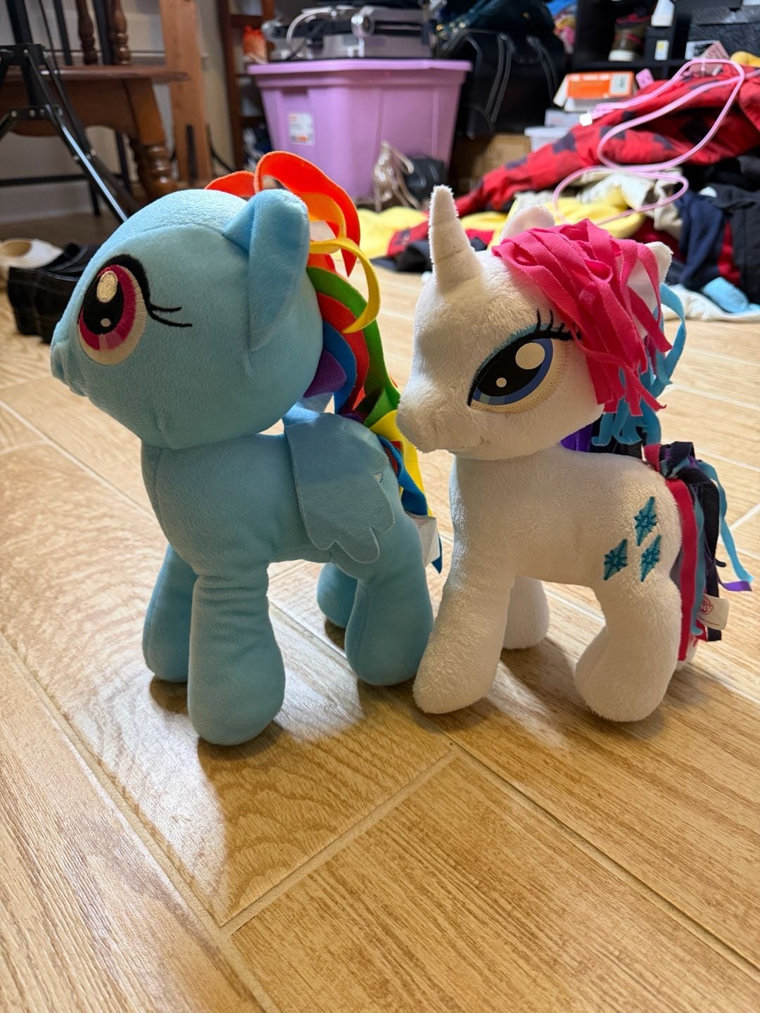 2014 My Little Pony Rainbow Dash Rarity Plush Lot Hasbro Northwest MLP FIM Rare 1