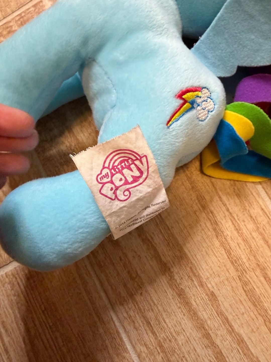 2014 My Little Pony Rainbow Dash Rarity Plush Lot Hasbro Northwest MLP FIM Rare 5