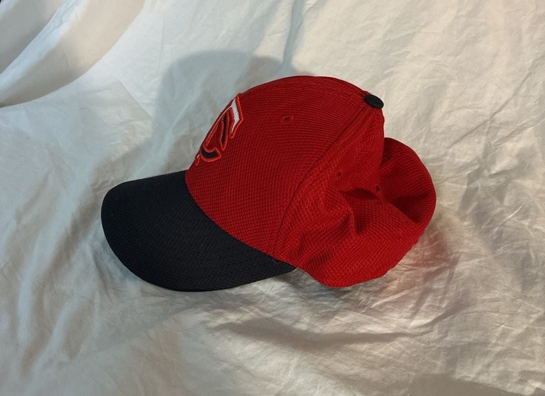 New Era Minnesota Twins 59FIFTY Size 7 1/4 Red Navy Fitted Hat 3