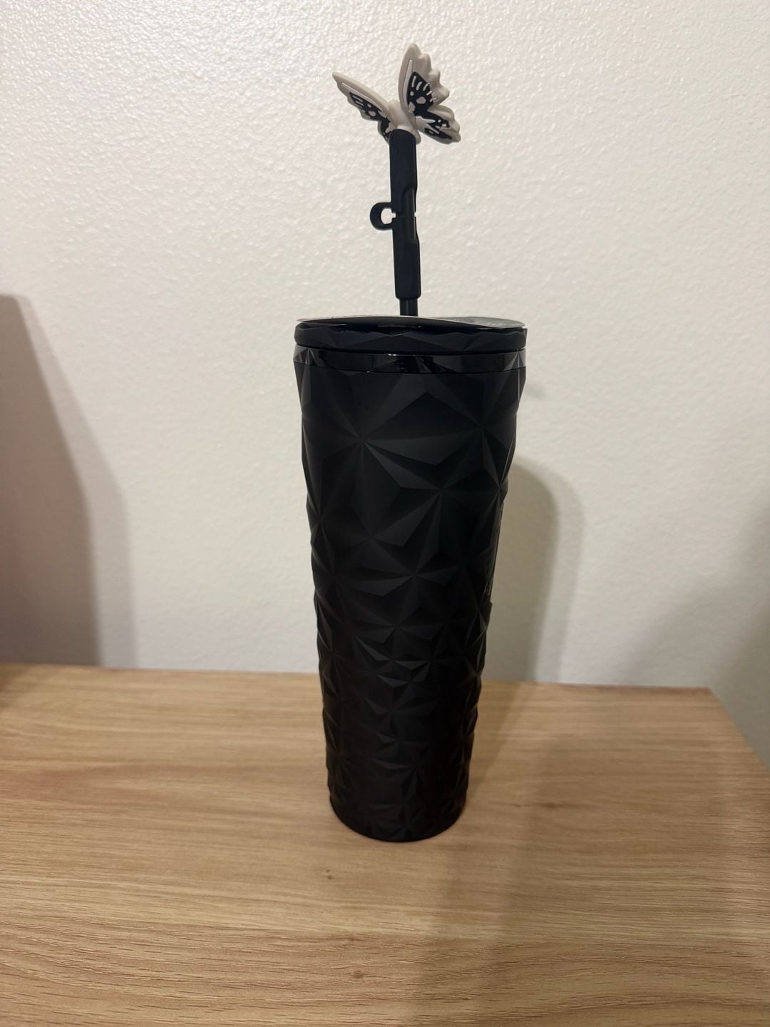Starbucks Halloween 2025 Black Butterfly Prizm Tumbler 1