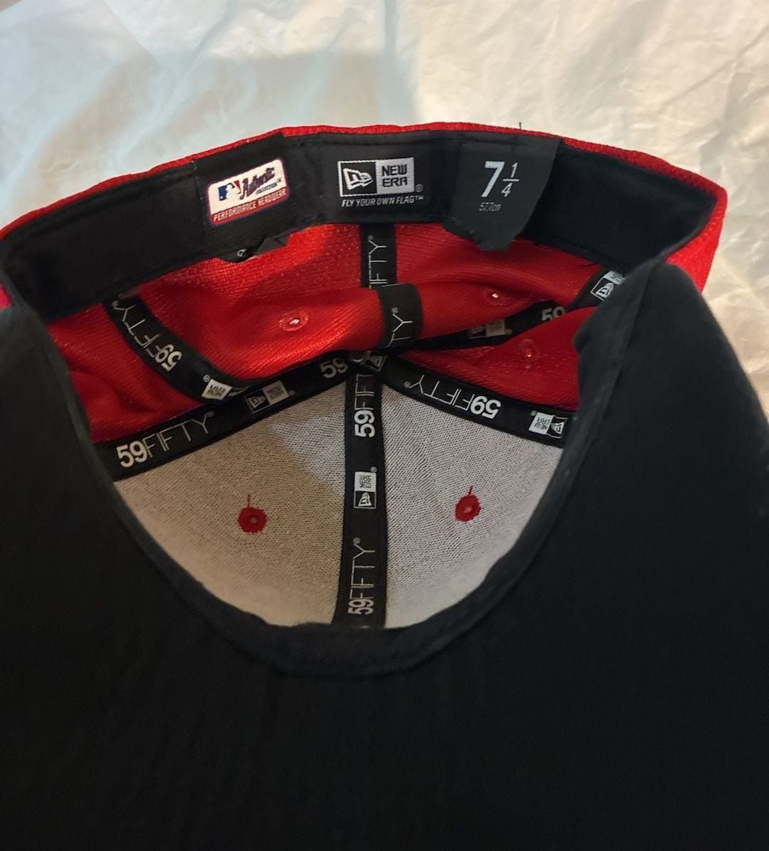 New Era Minnesota Twins 59FIFTY Size 7 1/4 Red Navy Fitted Hat 6