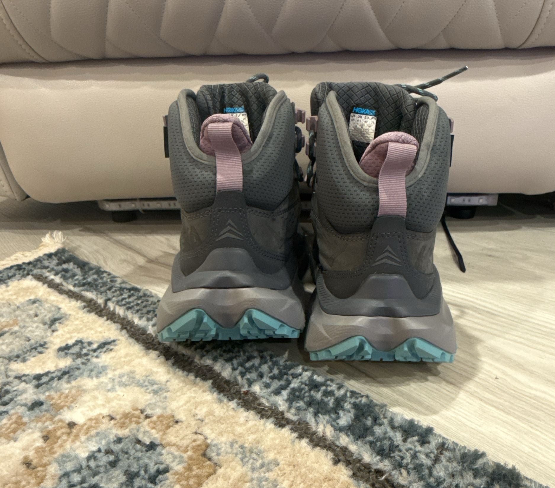 Hoka One One Anacapa Mid Gore-Tex Hiking Boots Gray Blue 7