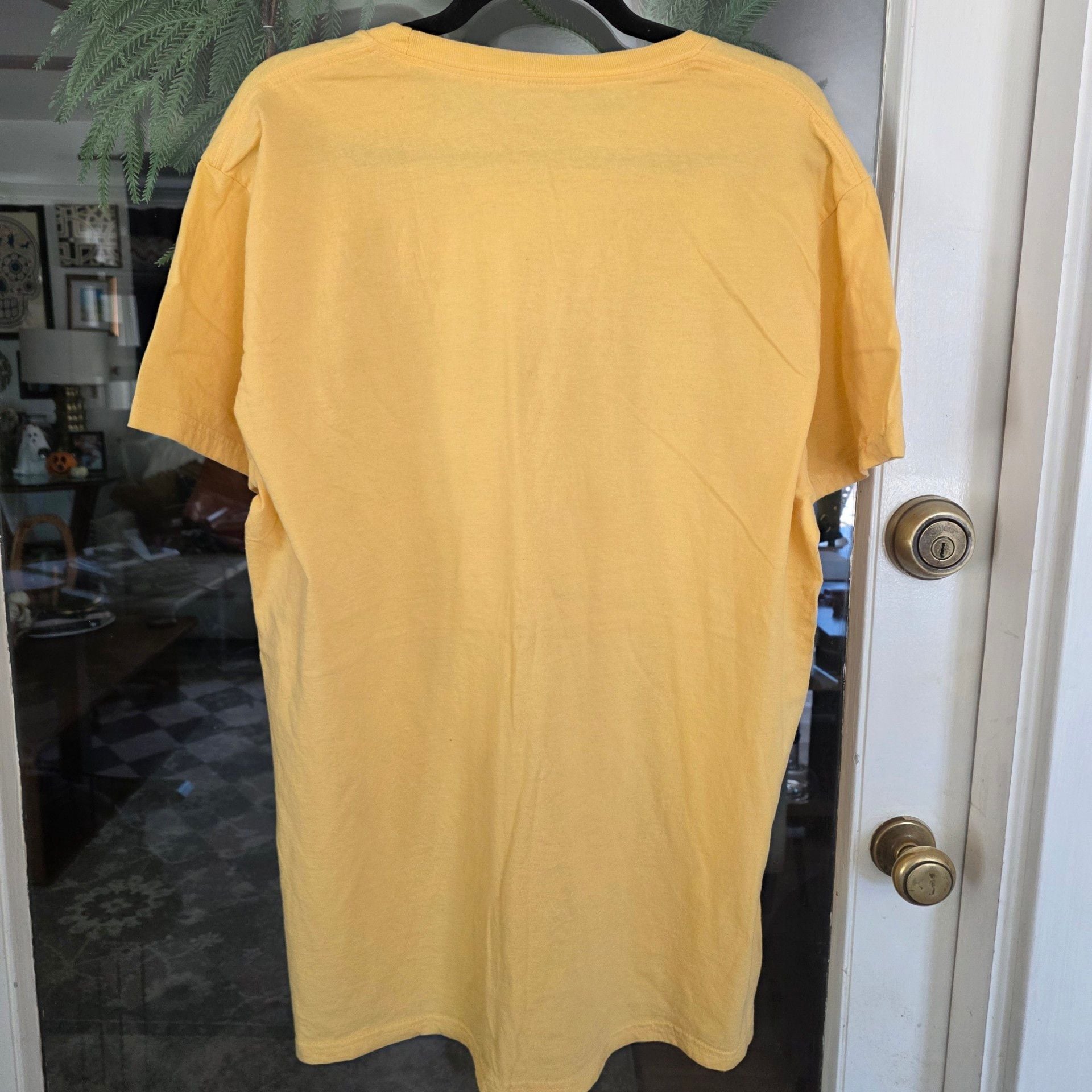 Disney Parks Disneyland Resort Rainbow Logo Graphic T-Shirt XL Yellow 3