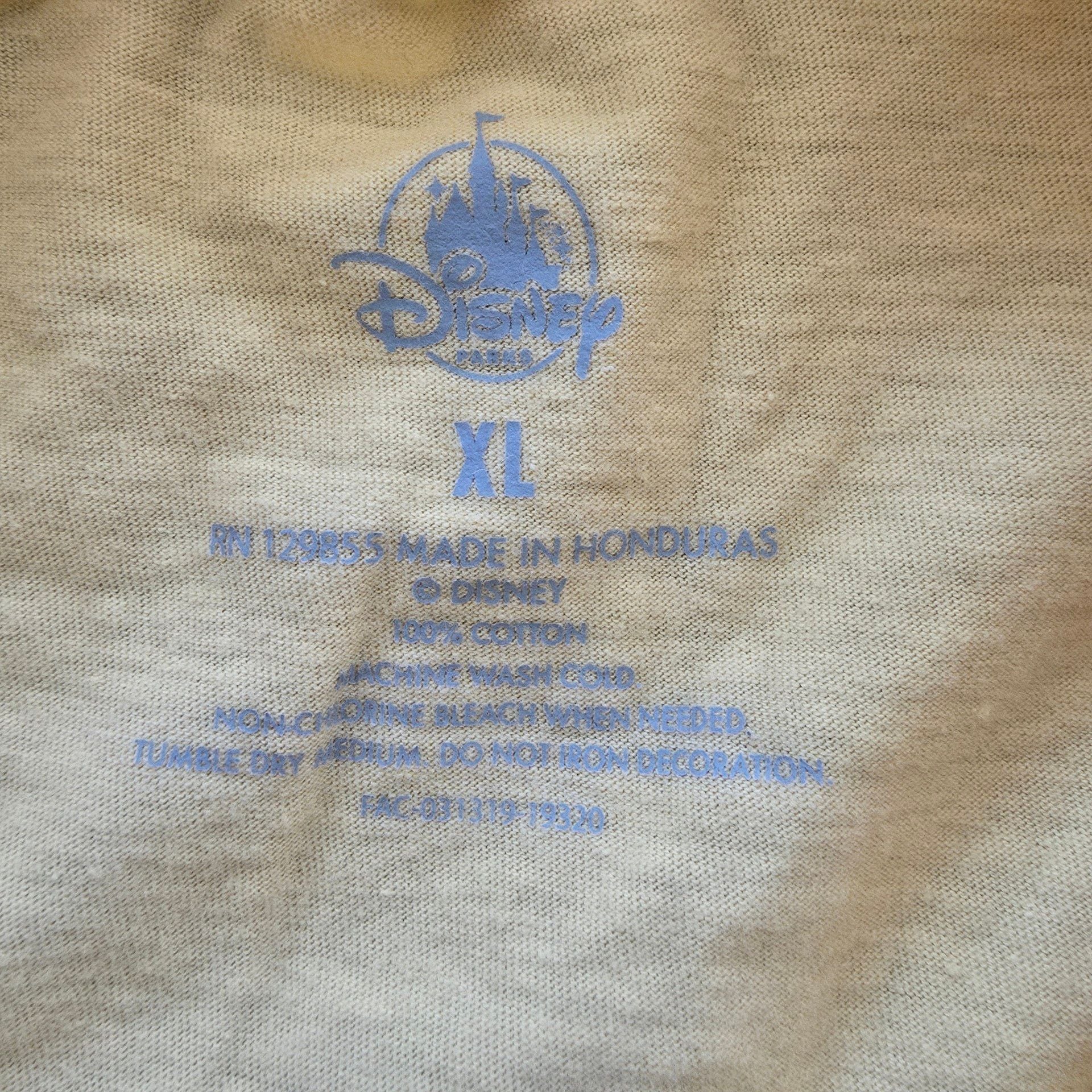Disney Parks Disneyland Resort Rainbow Logo Graphic T-Shirt XL Yellow 6