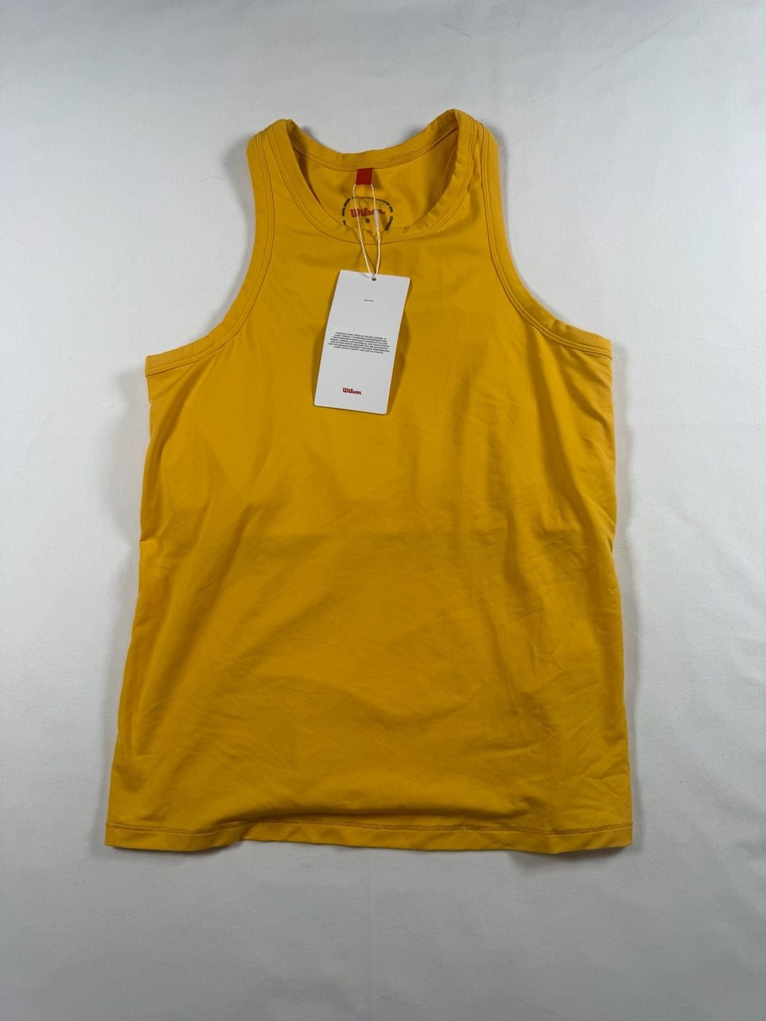 Wilson Fieldhouse Tank Lite Size S Mustard Yellow Athletic Top 2