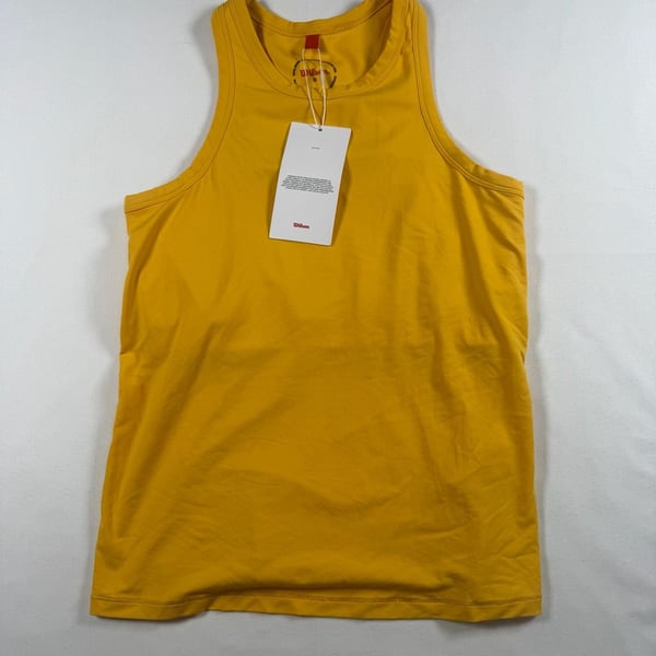 Wilson Fieldhouse Tank Lite Size S Mustard Yellow Athletic Top