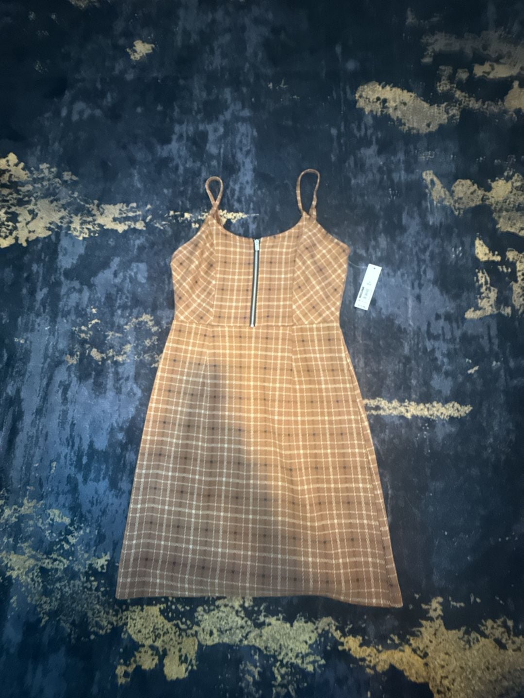No Boundaries Zip Front Plaid Dress Size S (3-5) 3