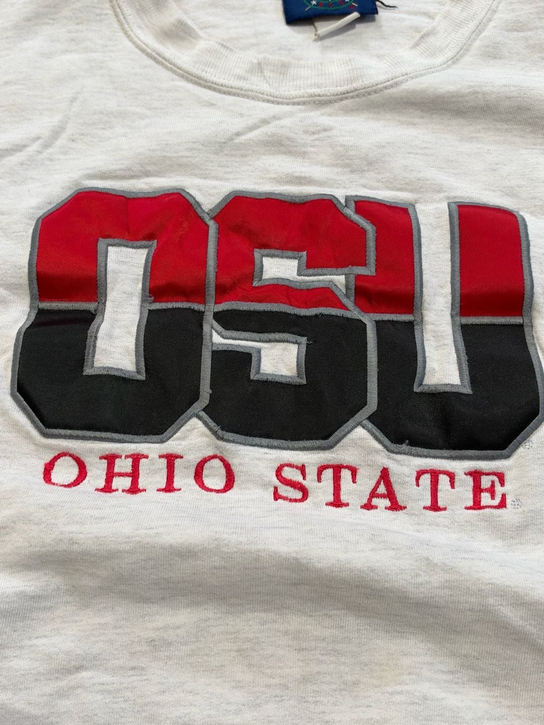 Oarsman Ohio State OSU Buckeyes Vintage Sweatshirt Heather Gray Large 3