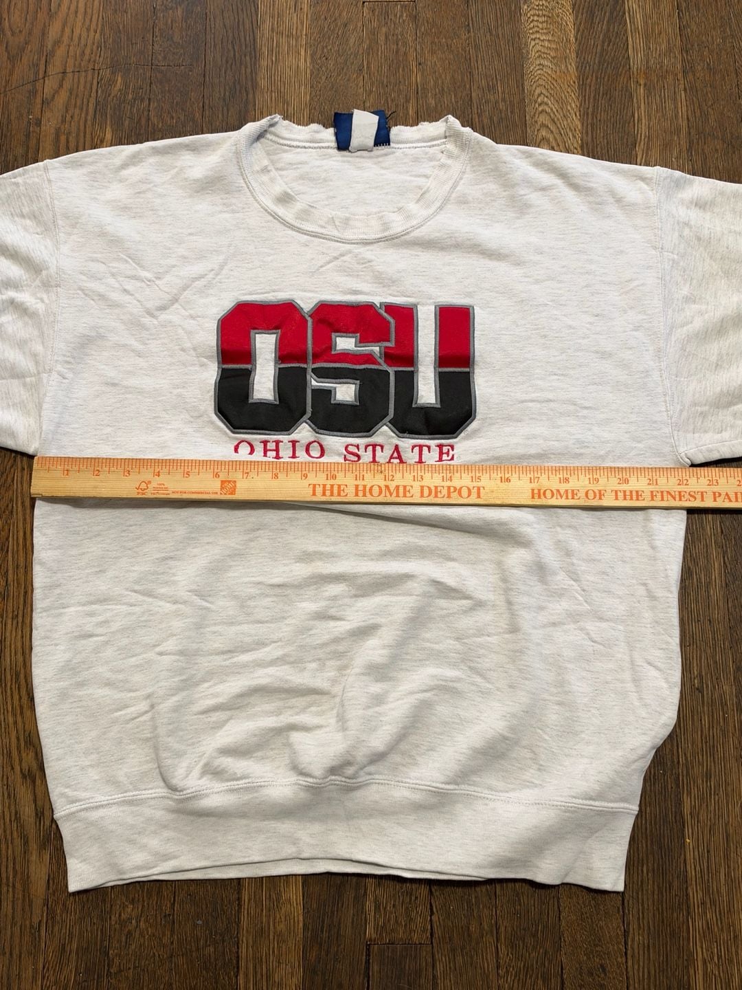 Oarsman Ohio State OSU Buckeyes Vintage Sweatshirt Heather Gray Large 6