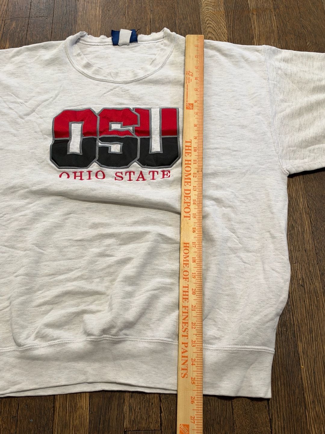 Oarsman Ohio State OSU Buckeyes Vintage Sweatshirt Heather Gray Large 7