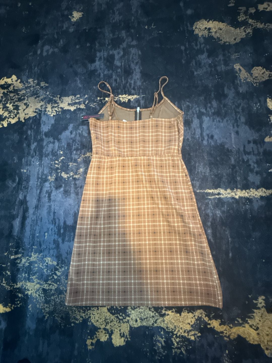 No Boundaries Zip Front Plaid Dress Size S (3-5) 5