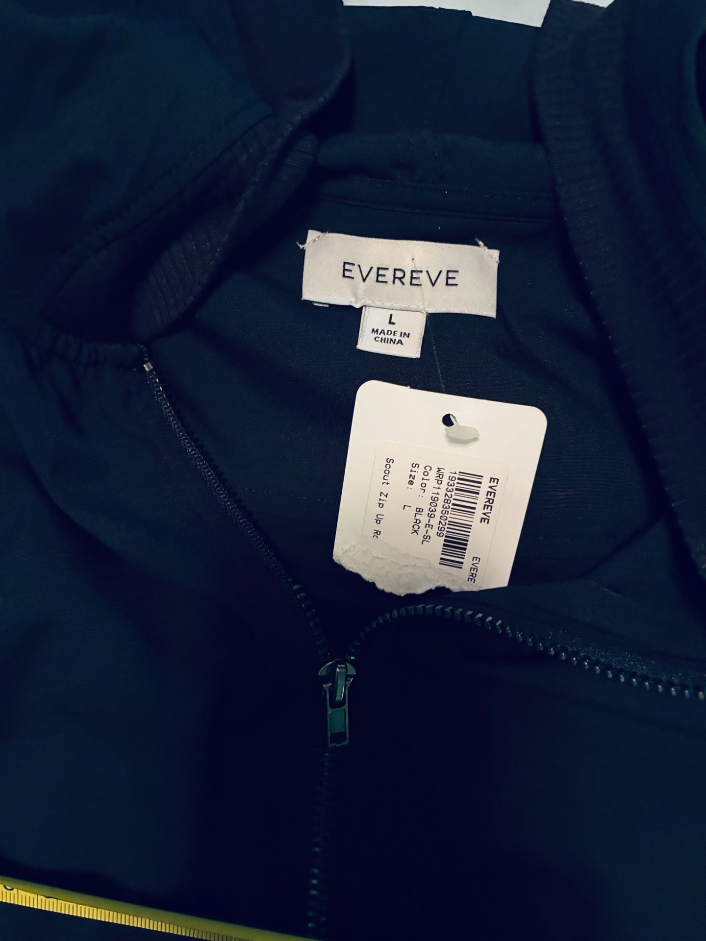 Evereve Scout Zip Up Hoodie Size L Black A811 3