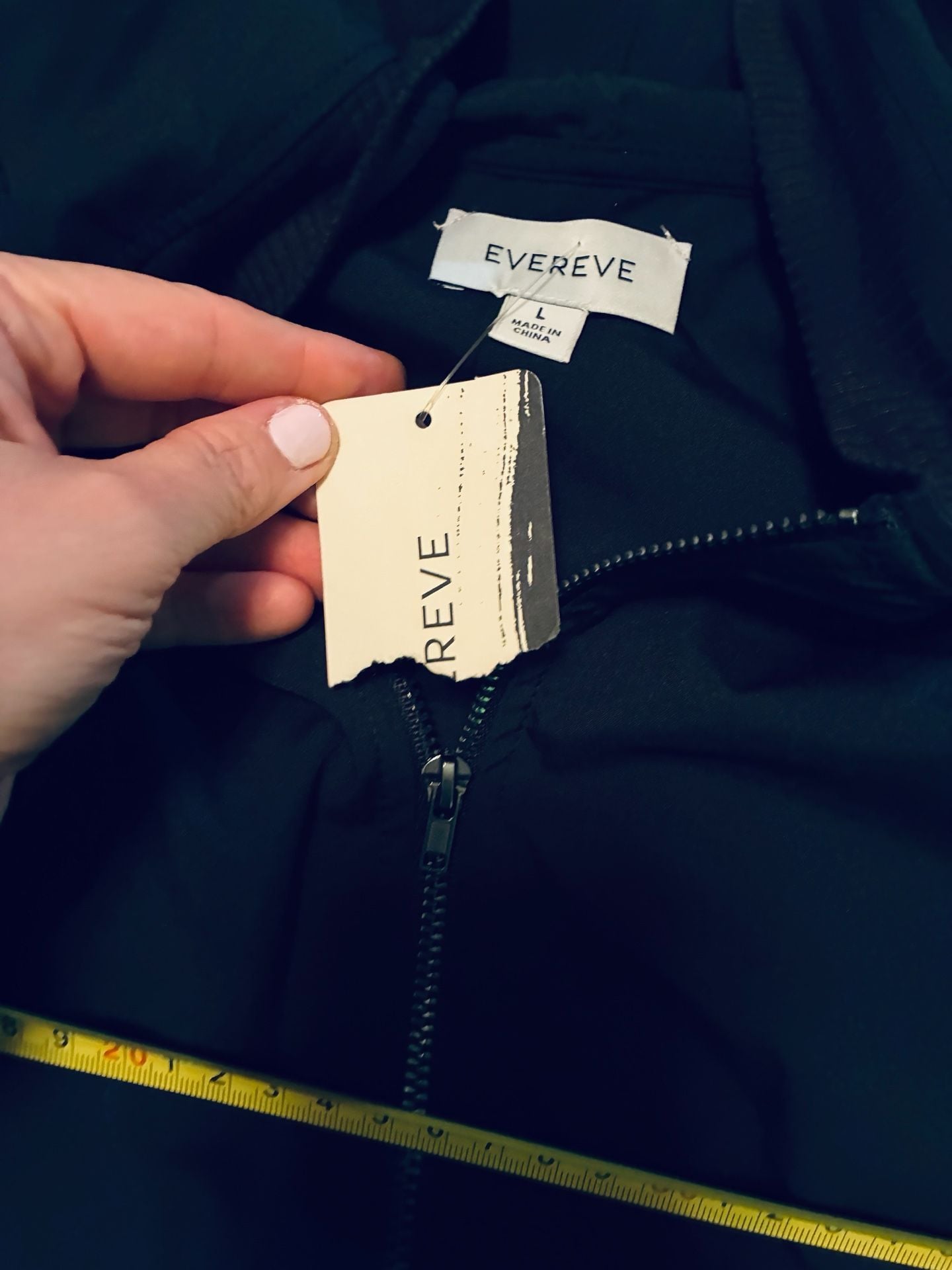 Evereve Scout Zip Up Hoodie Size L Black A811 4