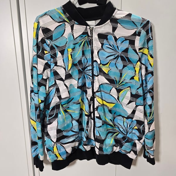 Alfred Dunner Floral Bomber Jacket