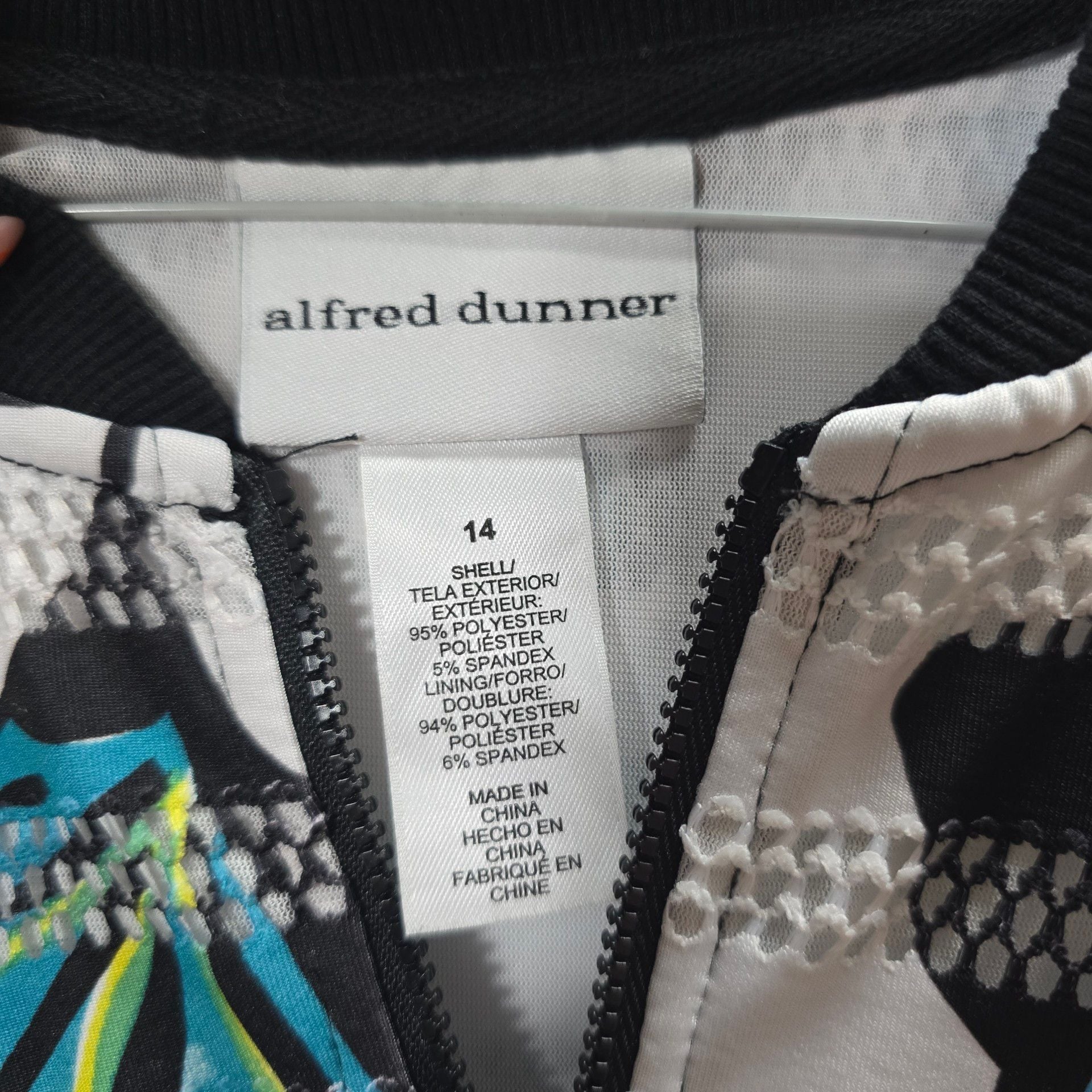 Alfred Dunner Floral Bomber Jacket 4