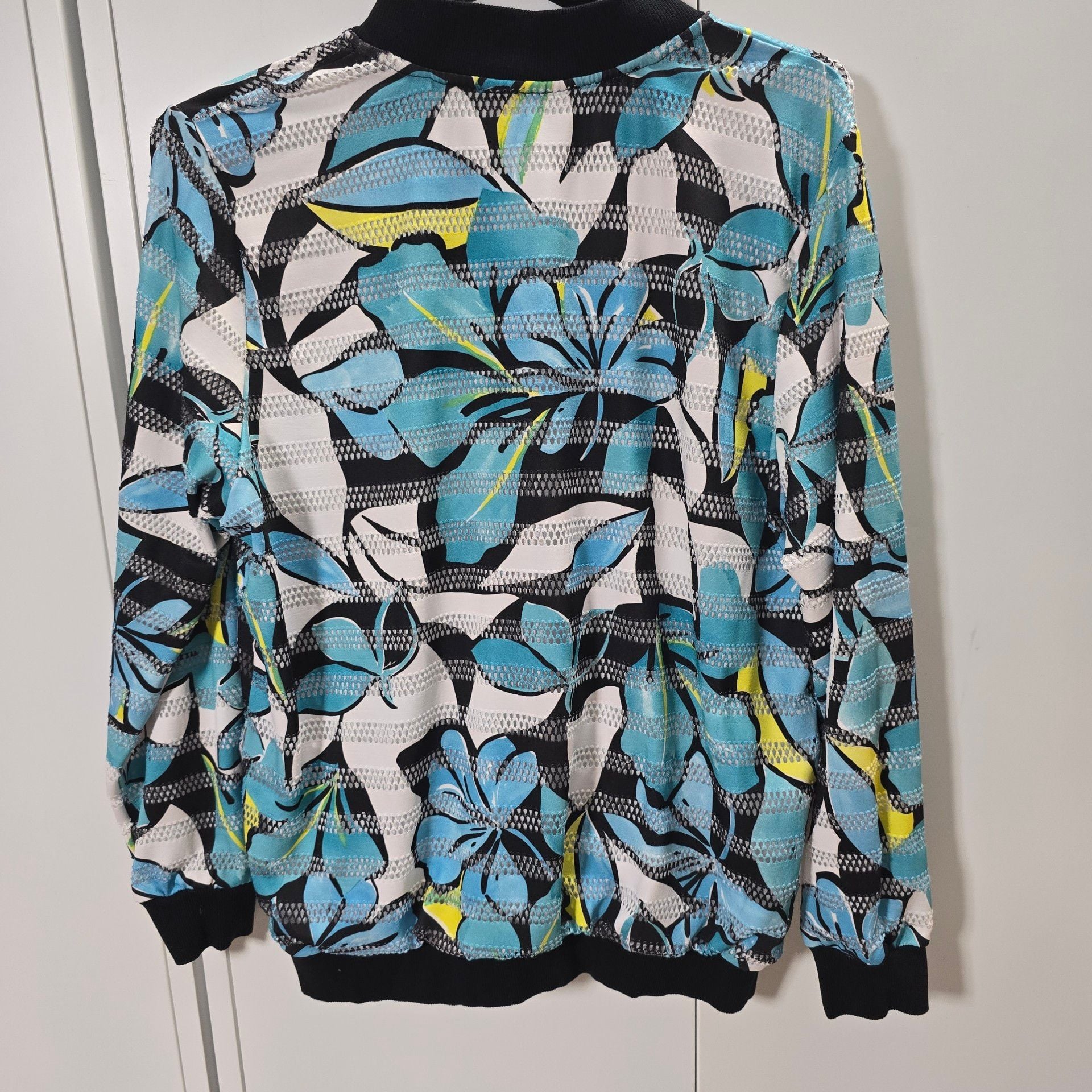 Alfred Dunner Floral Bomber Jacket 7