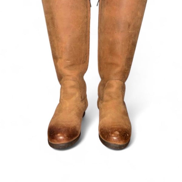 Ugg 1001960 Size 7.5 Brown Leather Knee High Zip Riding Boots