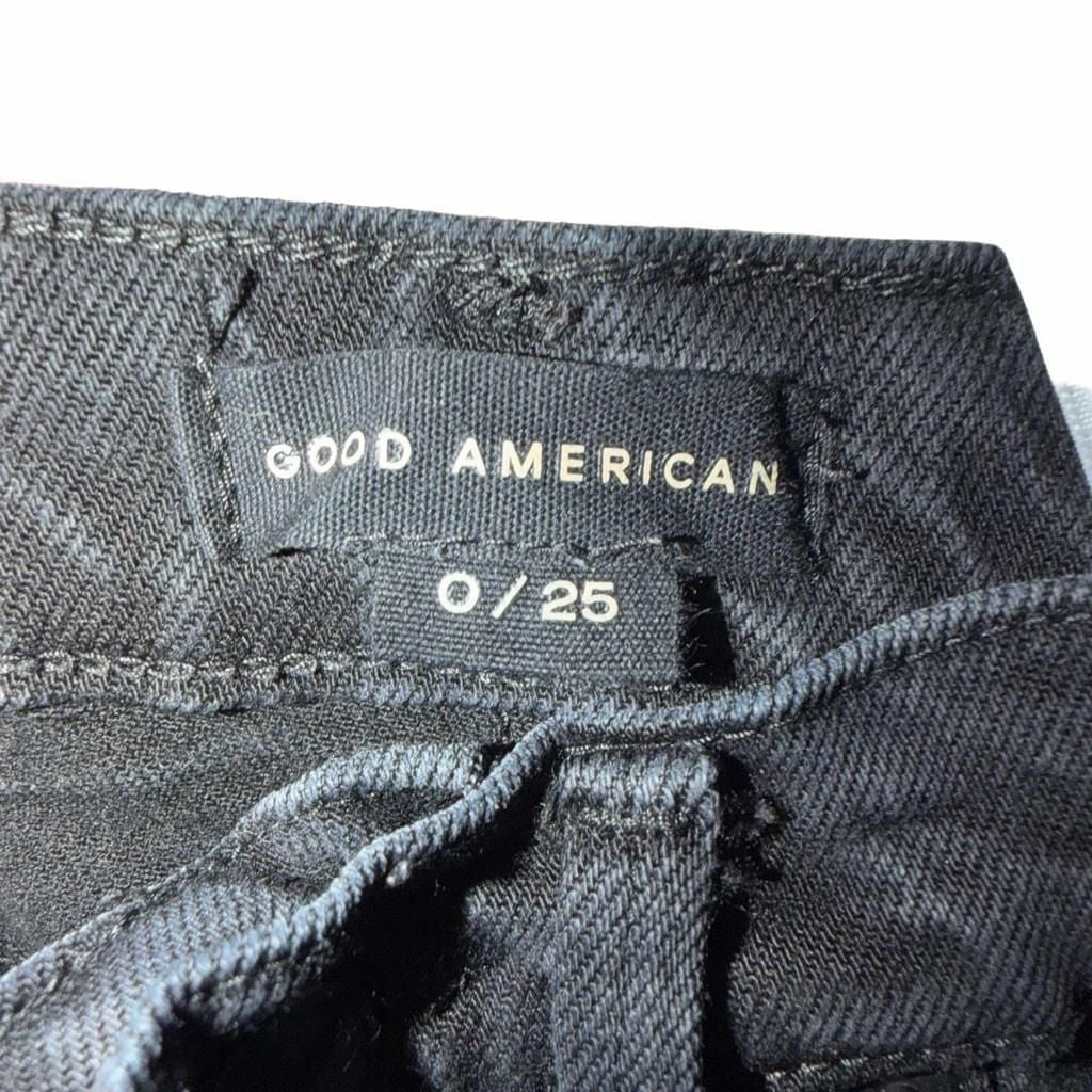 Good American Good Standard Kick Flare Size 0/25 Black Jeans 5