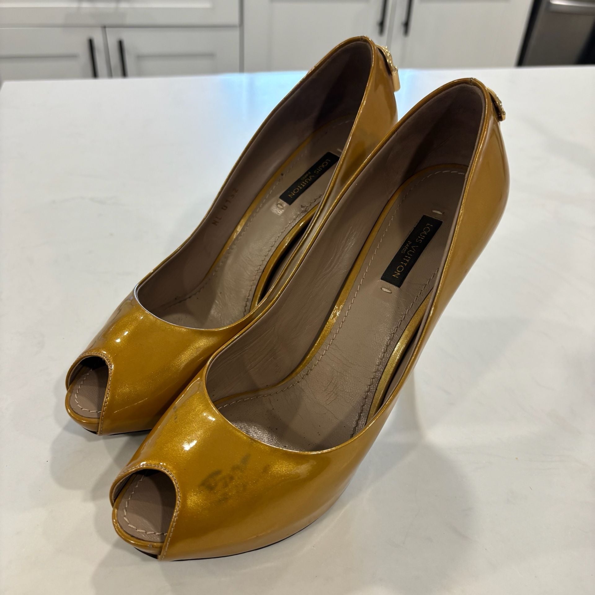 Louis Vuitton Oh Really Peep Toe Pumps Patent Leather Heels 11